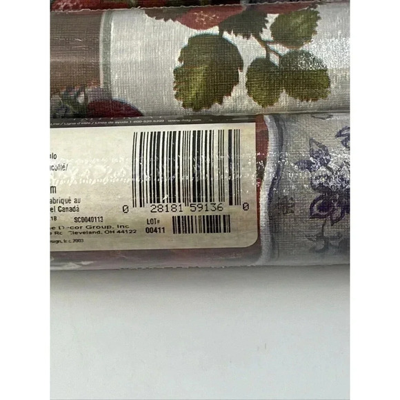 Prepasted wallpaper BORDER/Strawberries/Raymond Waites Kitchen/51492320/Yellow/5 - Picture 4 of 11